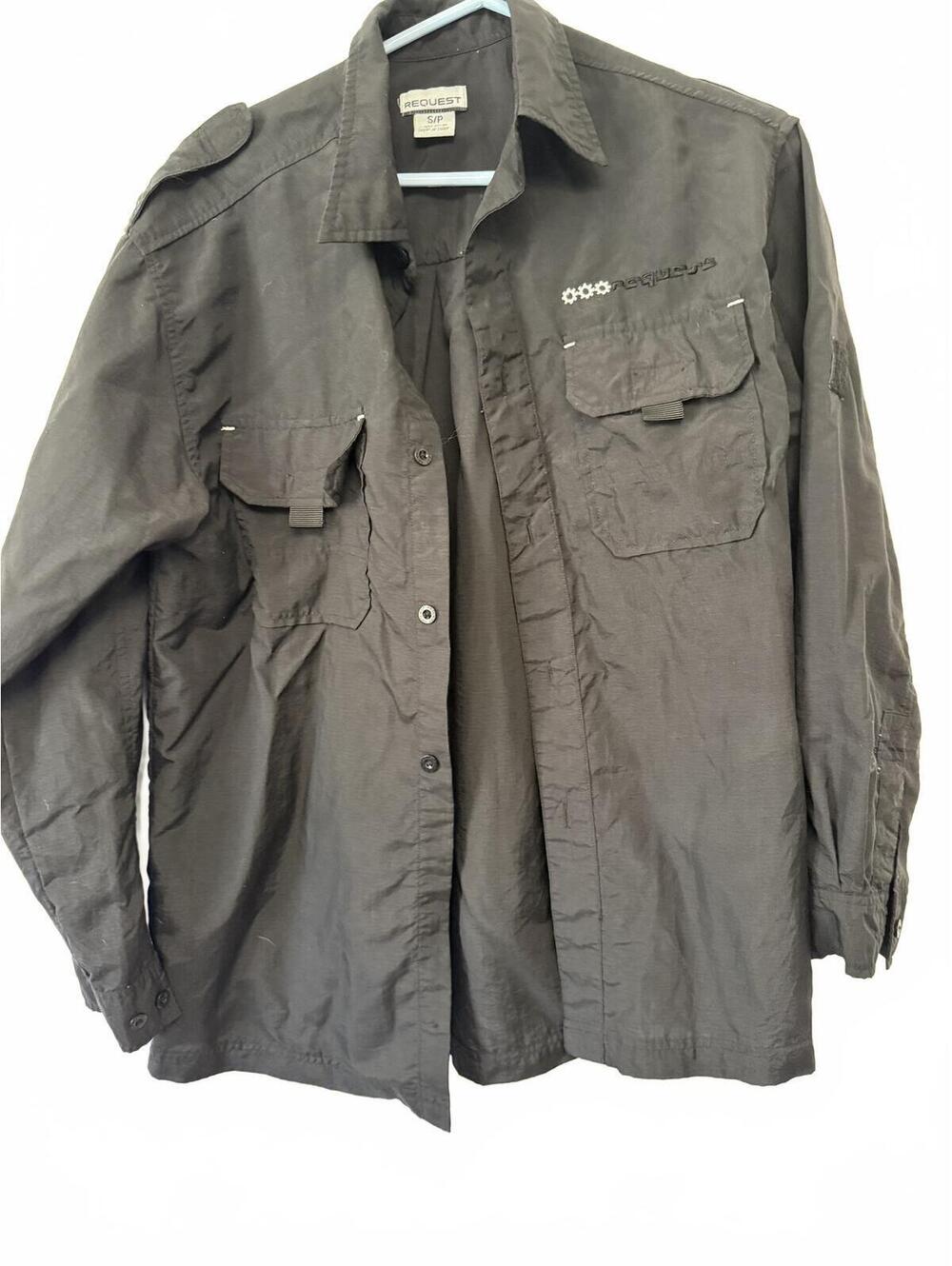 Request Men's Nylon Casual Shirt Jacket Size Small